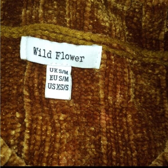 WILD FLOWER MUSTARD CROP SWEATER SZ.XS EUC - Picture 7 of 8